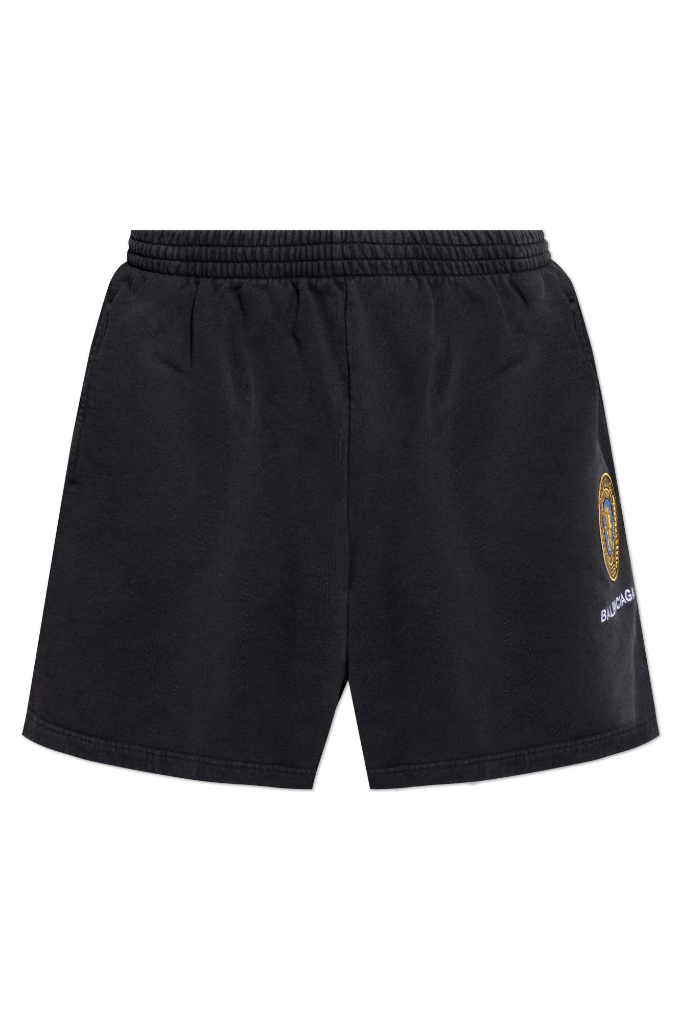 【送料関税込】Balenciaga Logo Shorts Balenciaga logo-print Cotton Shorts | Blue | FARFETCH
